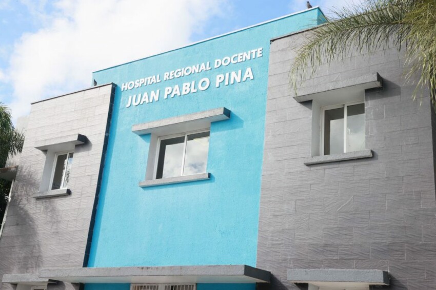 Fachada del Hospital Regional Docente Juan Pablo Pina.